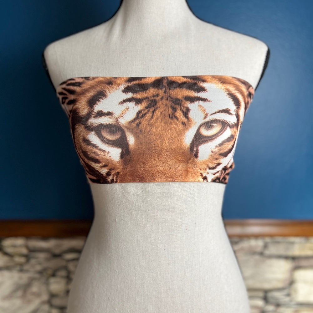 Victoria’s Secret PINK Tiger Print Strapless Bandeau